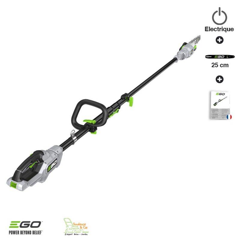 Ego Power + - Perche élagueuse téléscopique carbone PS1000E à batterie EgoPower guide Oregon 25 cm - Image 1
