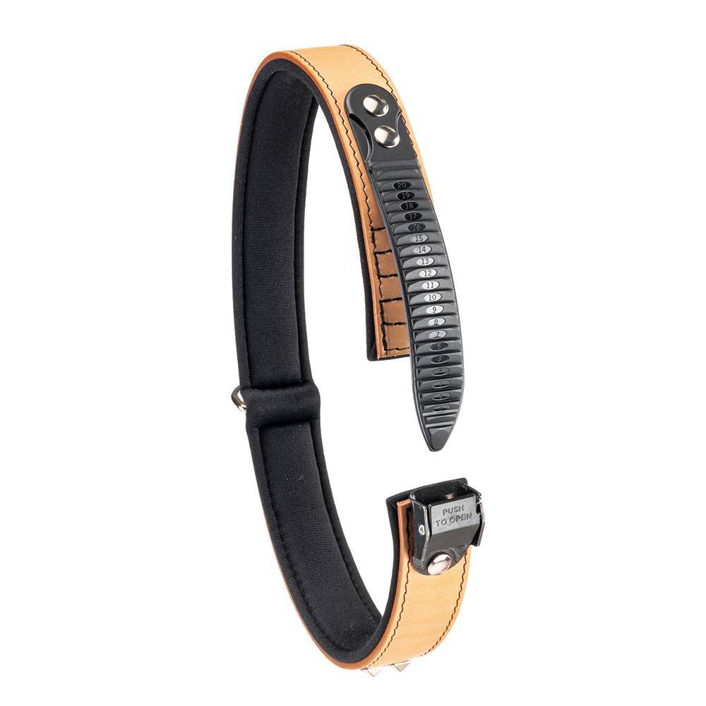 Ferplast - Collier pour Chiens GIOTTO LUXOR C30/67, en Cuir Véritable avec Clous Argentés - Imagen 4