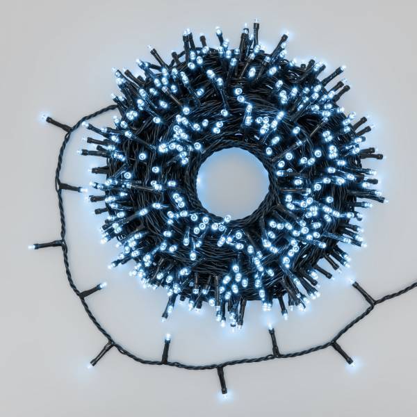 Lotti - Guirlande led 36,5m 900 led blanc Froid animées câble vert IP44 Lotti - Imagen 7
