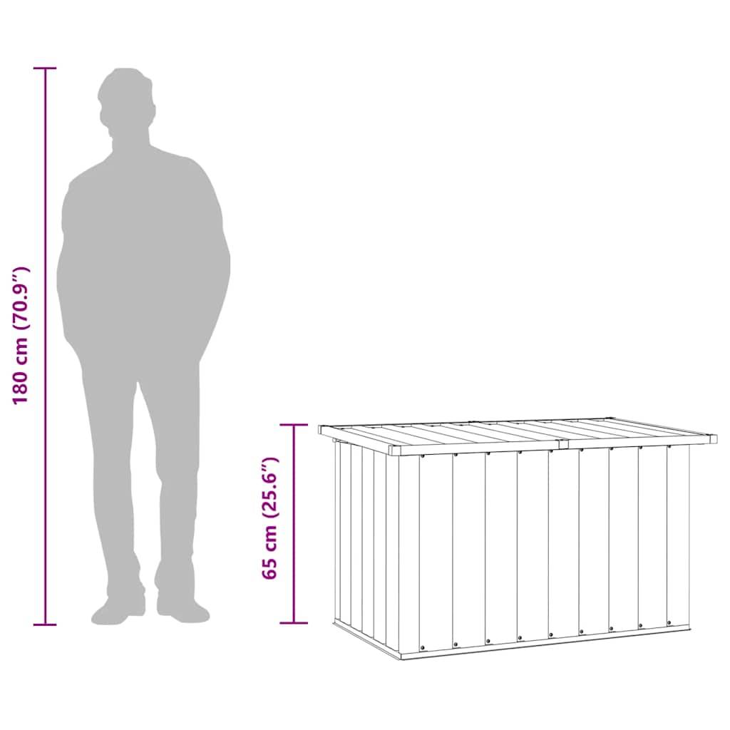 Coffre de Rangement en Acier Galvanisé Robuste pour Jardin Outils Extérieur Vert 109x67x65 cm – ComfortXL Outdoor Living - Image 6