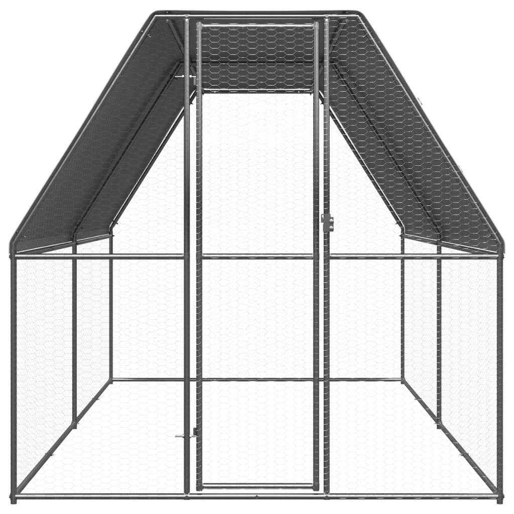 Maison Chic - Poulailler d'extérieur - Cage jardin 2x4x2 m Acier galvanisé rj649