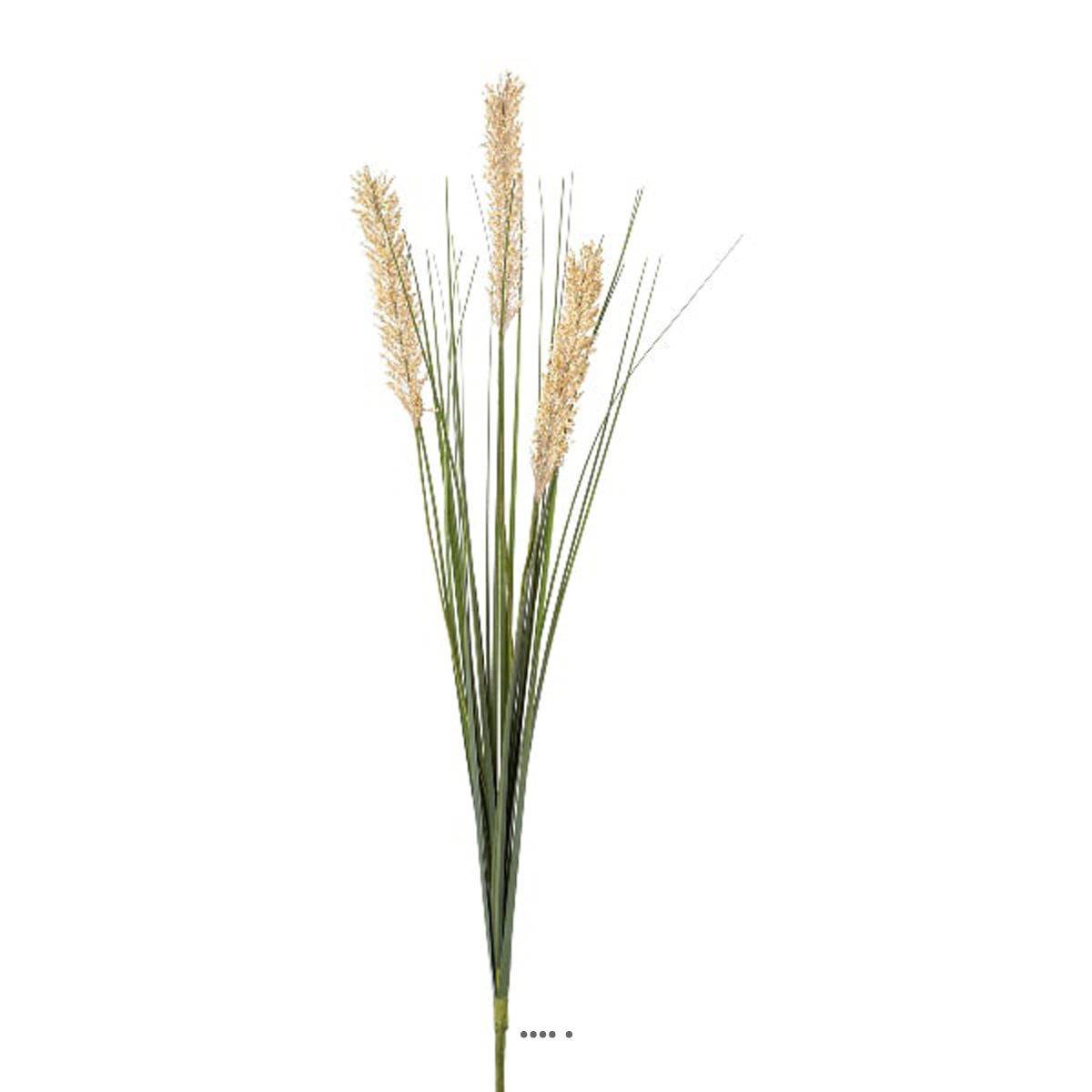 Artificielles - Superbe herbe de blé artificielle avec 3 chatons en piquet H 85 cm - Imagen 1