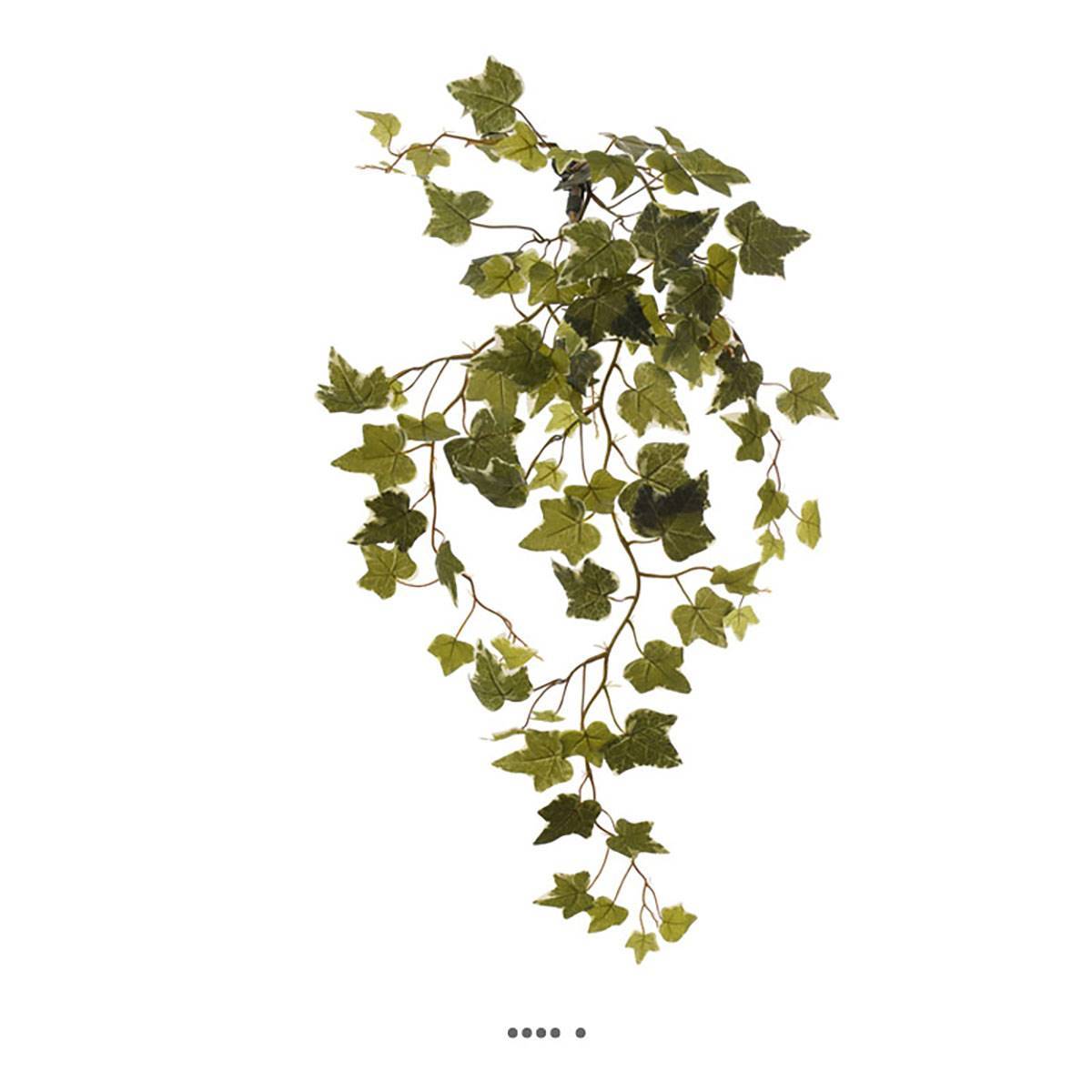 Artificielles - Chute de lierre artificiel L 84cm 88 feuilles vert-blanc - Imagen 2