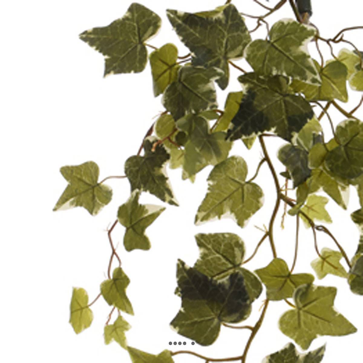 Artificielles - Chute de lierre artificiel L 84cm 88 feuilles vert-blanc - Imagen 3