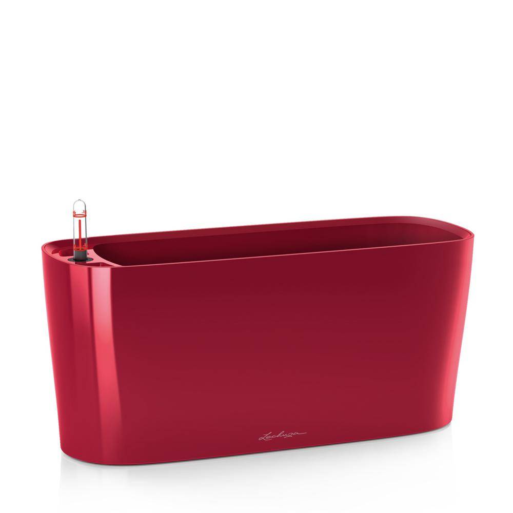 Lechuza - Pot de table Delta 20 - kit complet, rouge scarlet brillant 40 cm Lechuza - Imagen 1