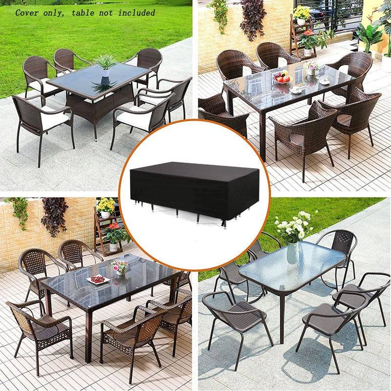 IntiMeg - Housse Salon de Jardin 210D Oxford Tissu Housse Table de JardinRésistant Aux Intempéries Et aux Déchirures(170*94*70cm) IntiMeg - Image 6