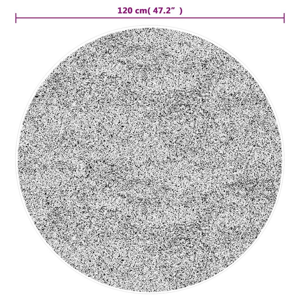 Tapis Rond Velours Doux Lavable Antidérapant Idéal pour Chambre ou Bureau Bleu Ø 120 cm – ComfortXL Outdoor Living - Image 6