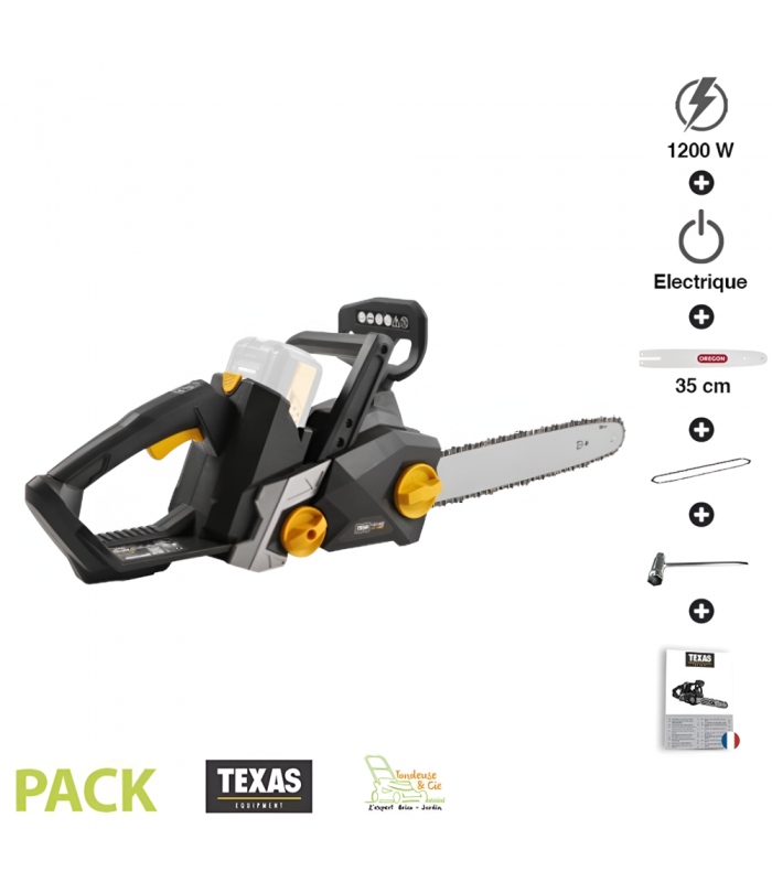 Texas - Tronçonneuse sans fil à batterie 1200W guide 35 cm Texas CSX4000 sans chargeur ni batterie - Imagen 1