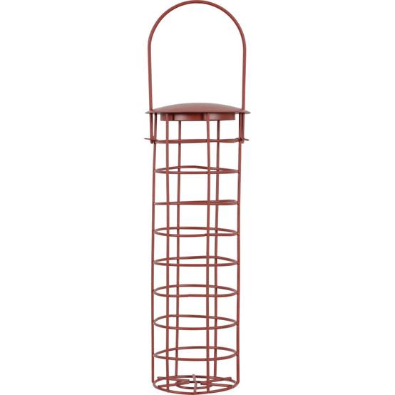 Distributeur à boules de graisse rouge terra-cotta, ø 9 x 32 cm pour oiseaux. - Image 2