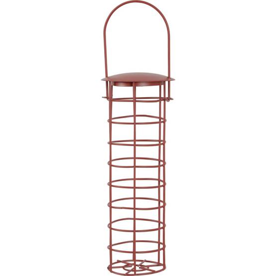 Distributeur à boules de graisse rouge terra-cotta, ø 9 x 32 cm pour oiseaux. - Image 1