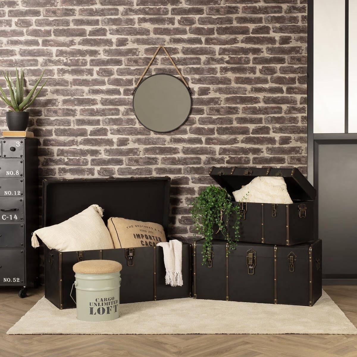 Atmosphera - Miroir "Corde" noir D55cm - Atmosphera Créateur d'intérieur - Image 4