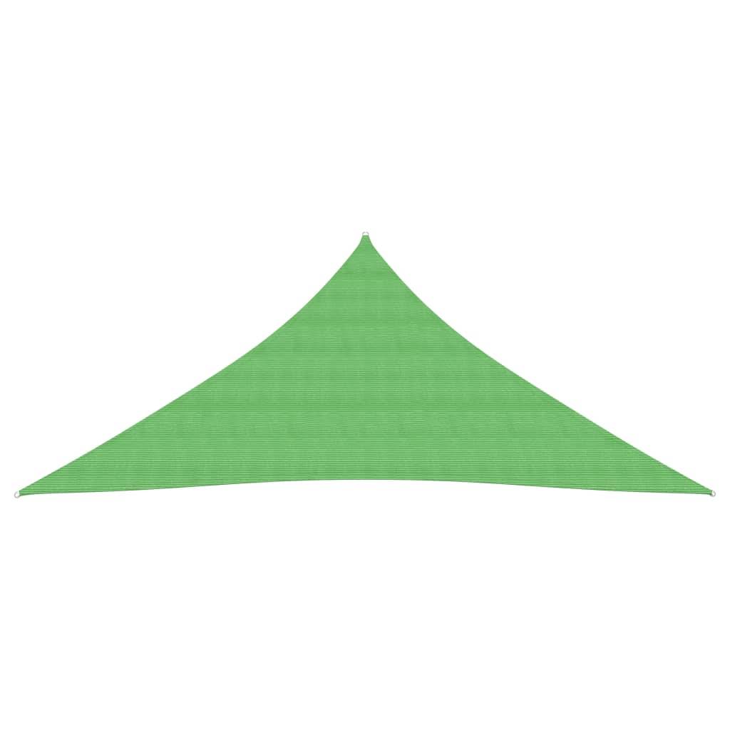 Helloshop26 - Voile toile d'ombrage parasol 160 g/m² PEHD 5 x 5 x 5 m vert clair - Imagen 2