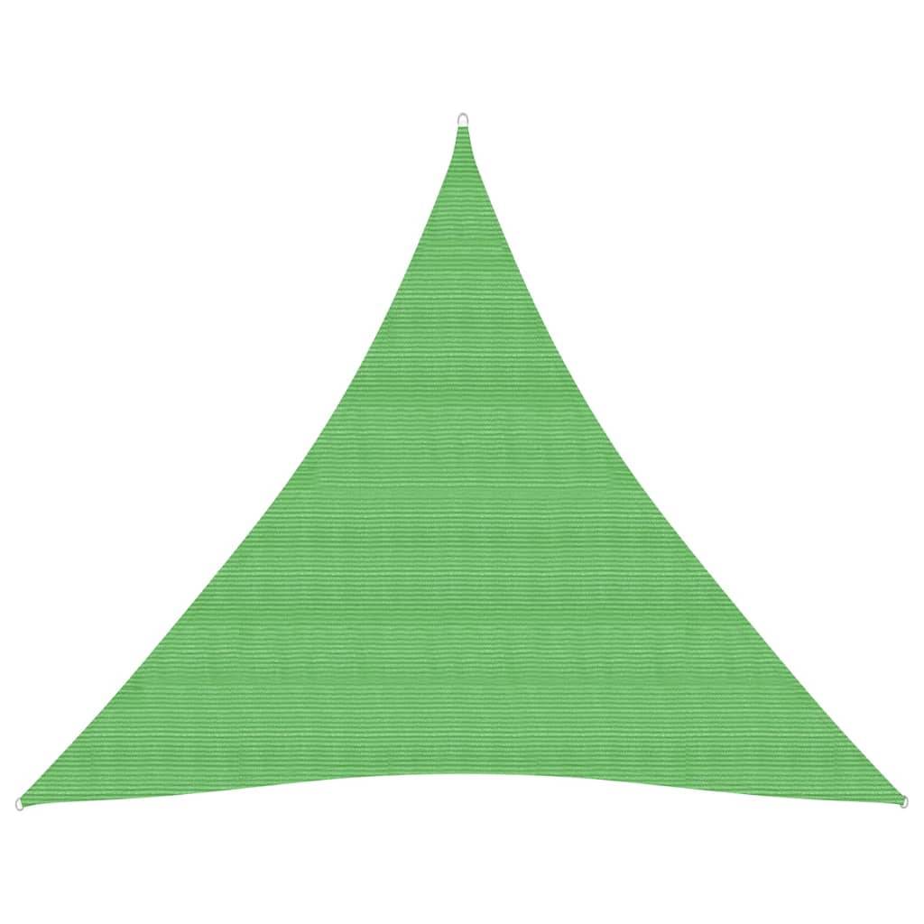 Helloshop26 - Voile toile d'ombrage parasol 160 g/m² PEHD 5 x 5 x 5 m vert clair - Imagen 1