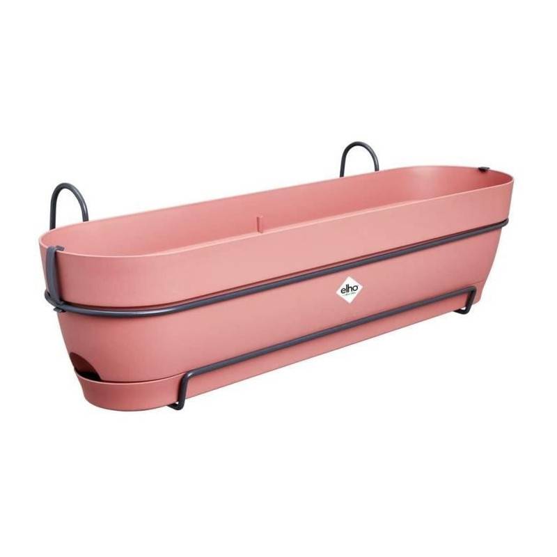 Elho - Planteur Rectangle Vibia - Plastique - Réservoir - ø70 - Rose Poussiere - Imagen 1