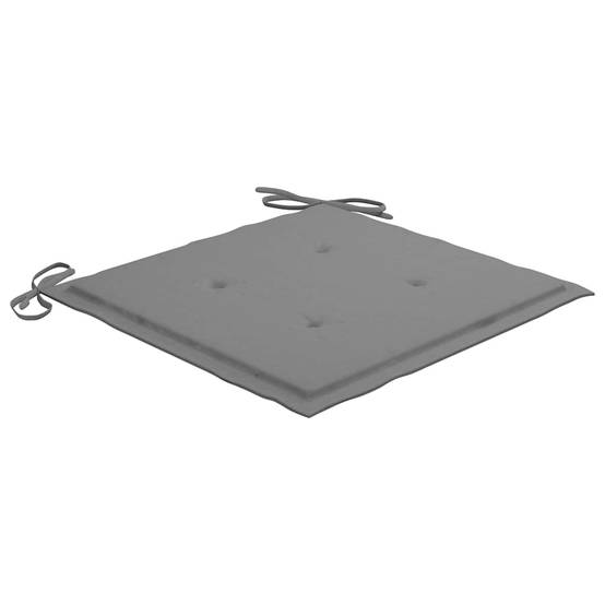 ComfortXL - Ensemble de 4 Chaises d'Extérieur Pliantes Bois d'Acacia et Coussins pour Table de Jardin Finition Grise – ComfortXL Outdoor Living - Image 5