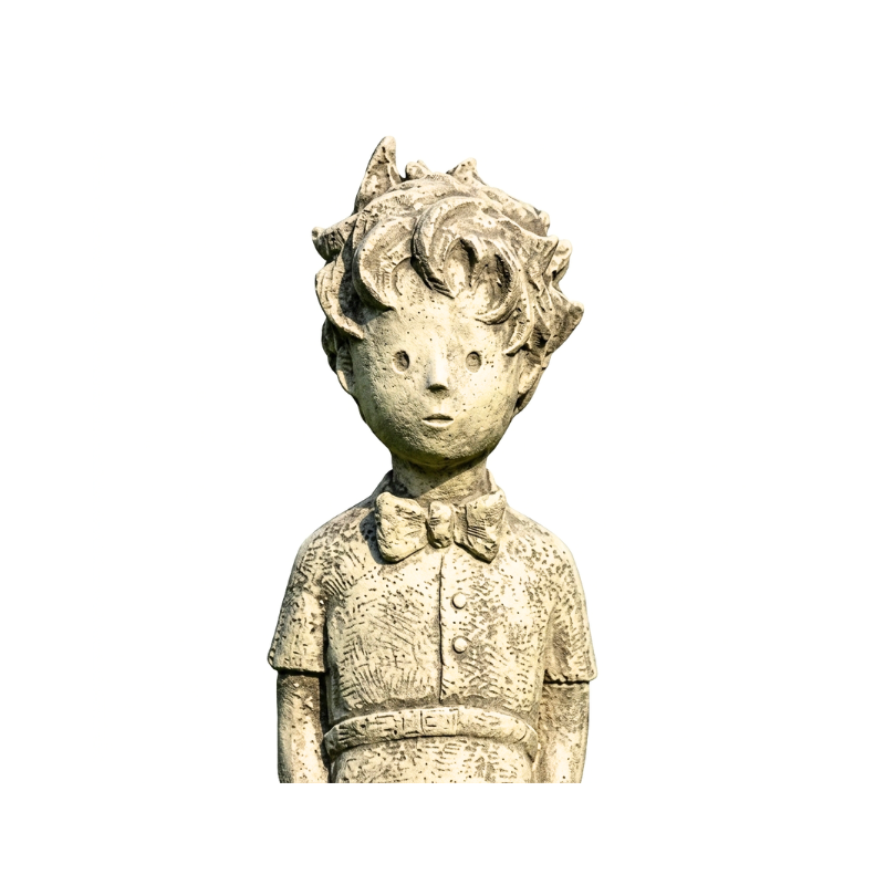 Jardinex - Statue de jardin "Le Petit Prince" 106 cm - Gris clair 106 cm - Jardinex - Imagen 4