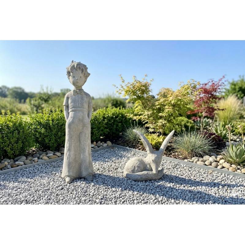 Jardinex - Statue de jardin "Le Petit Prince" 106 cm - Gris clair 106 cm - Jardinex - Imagen 3