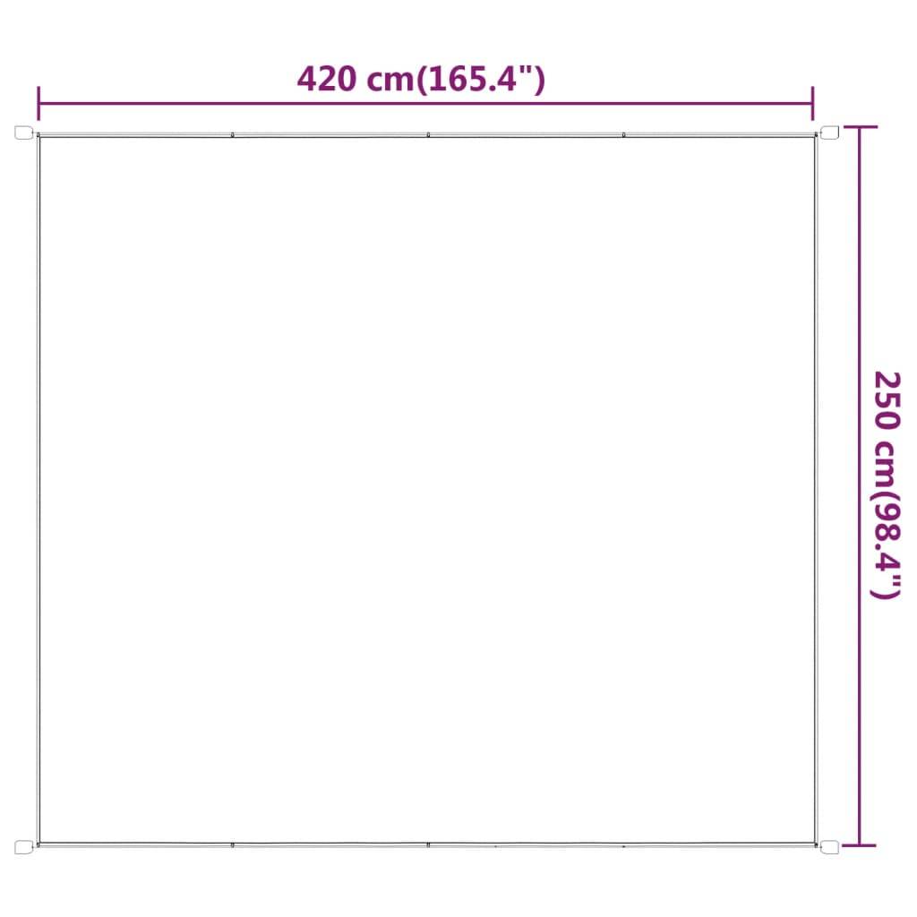Helloshop26 - Auvent vertical 250 x 420 cm tissu oxford vert clair - Imagen 5