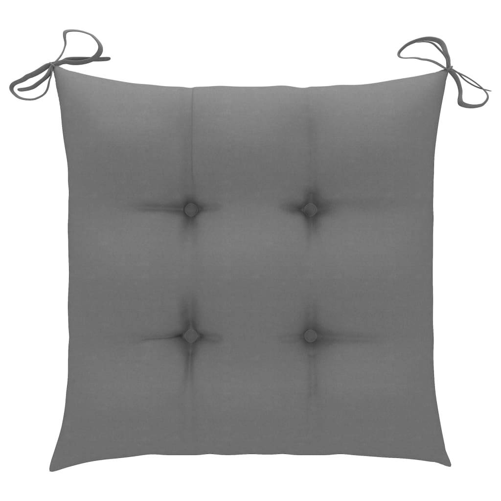 Lot de 2 chaises de jardin acacia naturel et gris 62 x 56 x 92 cm - PANGIVO - Image 9