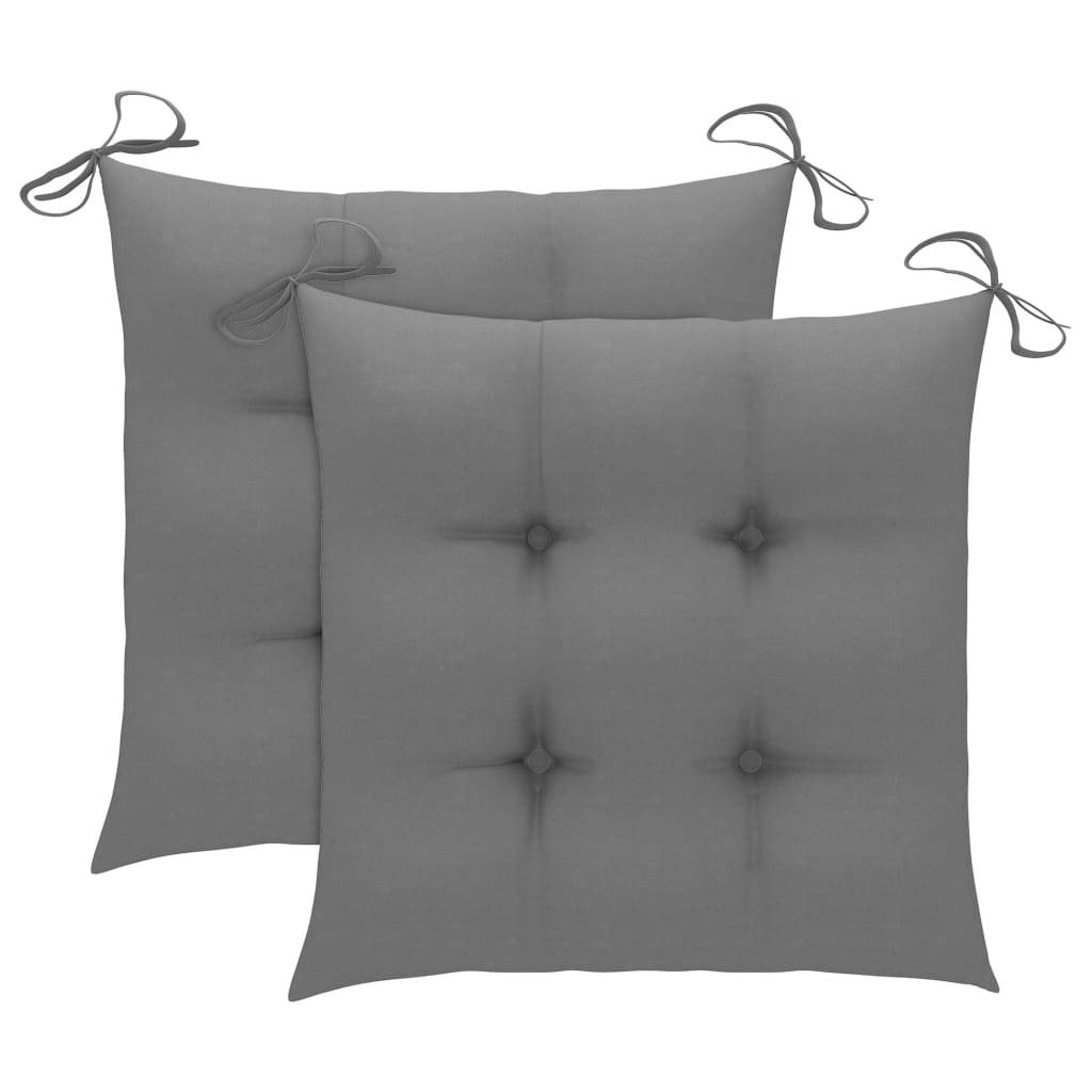 Lot de 2 chaises de jardin acacia naturel et gris 62 x 56 x 92 cm - PANGIVO - Image 8