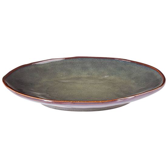 Beliani - Assiettes et bols Grès Vert foncé THYME - 28x28x4- Beliani - Image 4