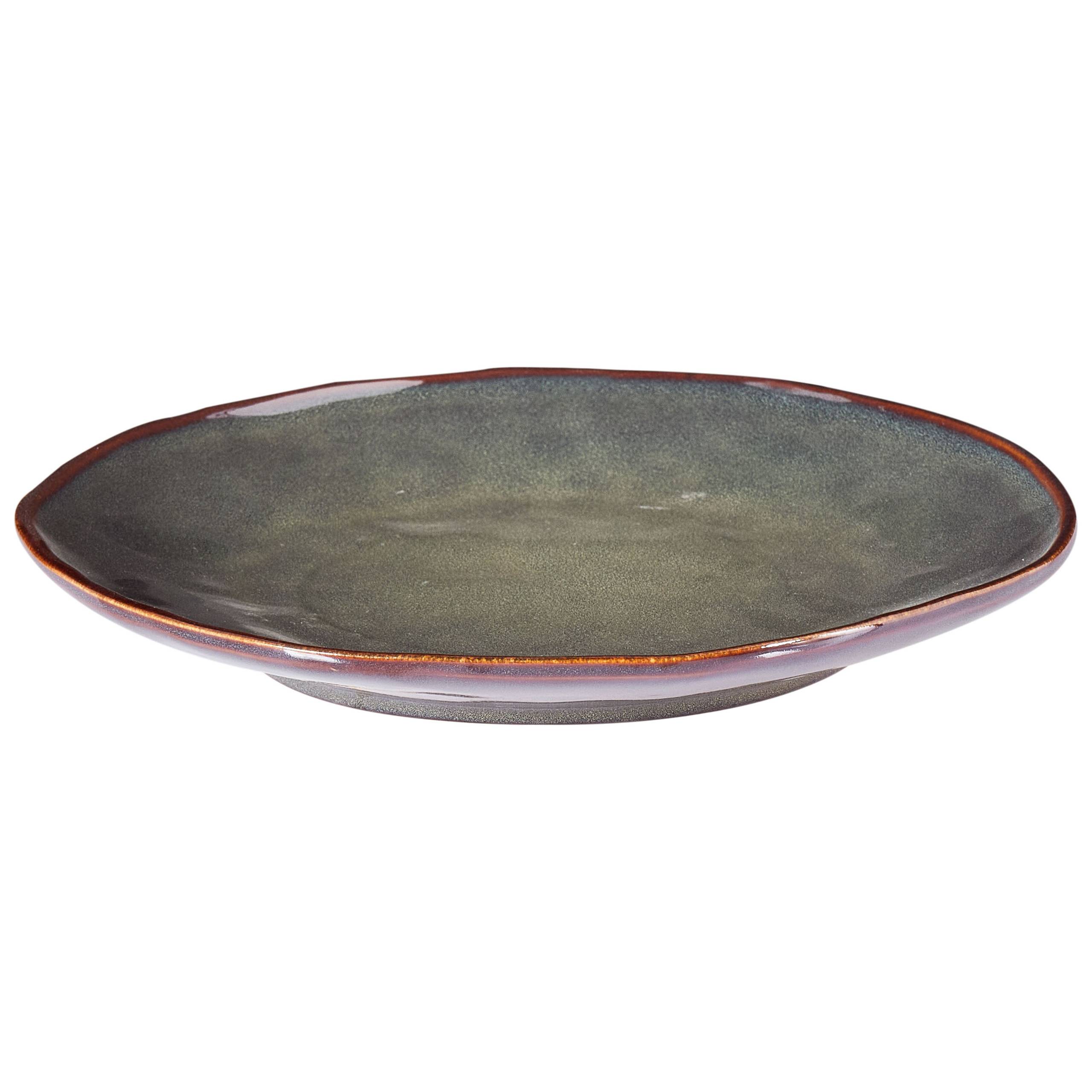 Beliani - Assiettes et bols Grès Vert foncé THYME - 28x28x4- Beliani - Image 4
