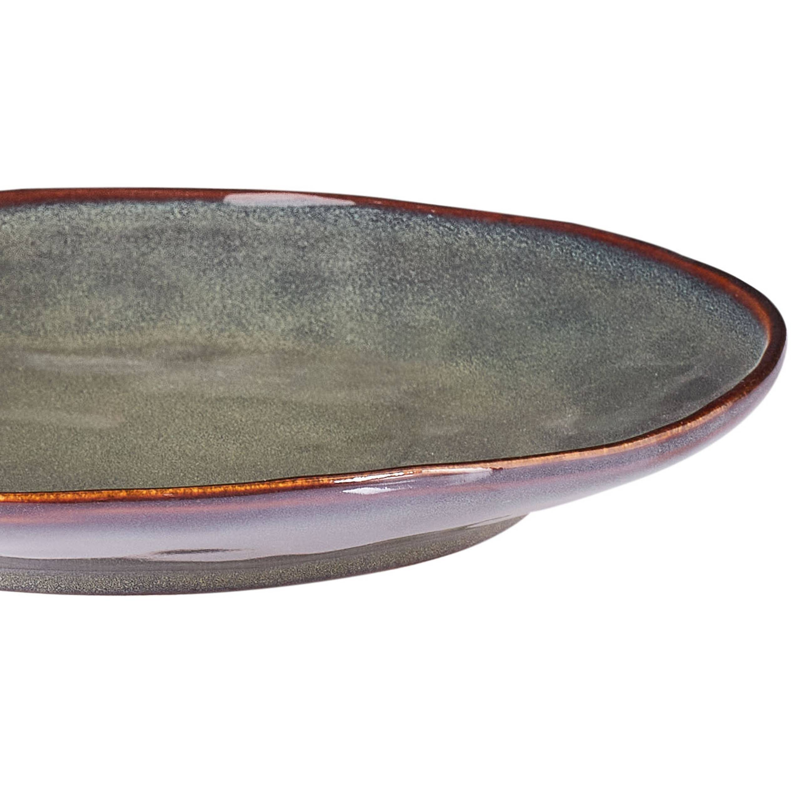 Beliani - Assiettes et bols Grès Vert foncé THYME - 28x28x4- Beliani - Image 7