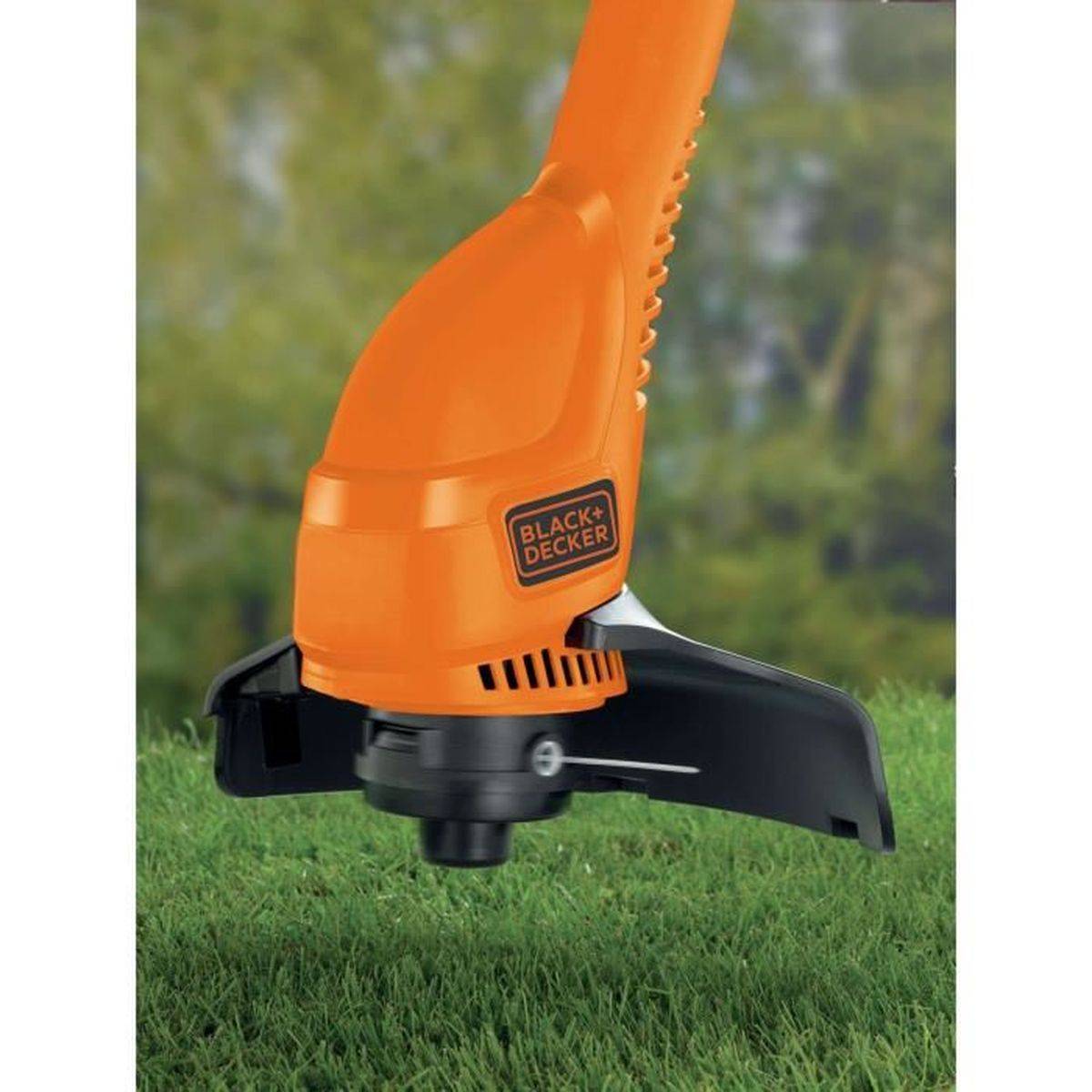 Black & Decker - Coupe-bordures filaire 300 W, largeur de coupe 25 cm, moteur à transmission directe - BLACK + DECKER - Image 4