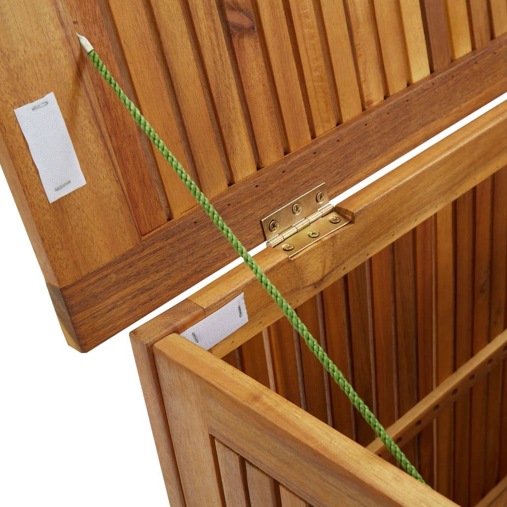 Helloshop26 - Coffre boîte meuble de jardin rangement 90 x 50 x 58 cm bois d'acacia solide - Imagen 6