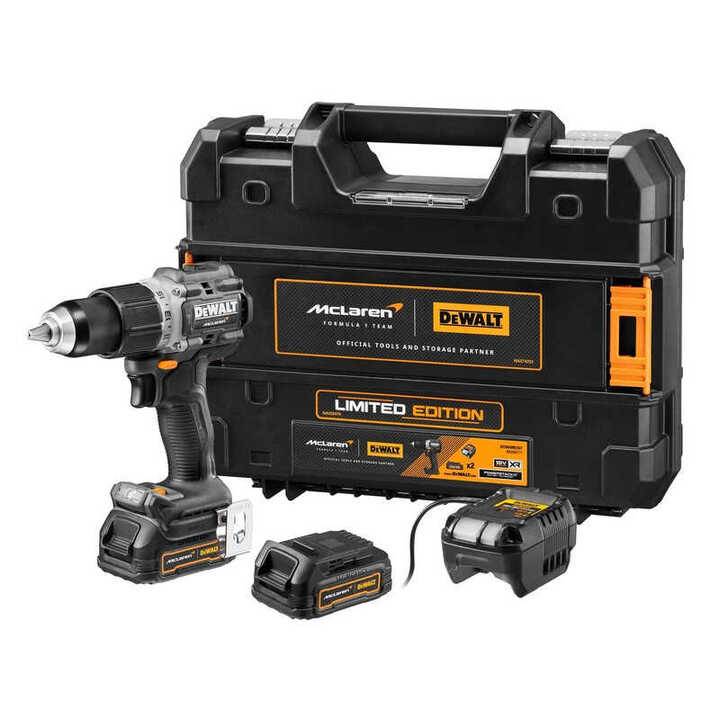 Dewalt - Perceuse à percussion XR 18V édition McLaren - DEWALT - avec 2 batteries 18V 1.7Ah - chargeur - coffret - DCD85ME2GT-QW - Imagen 1