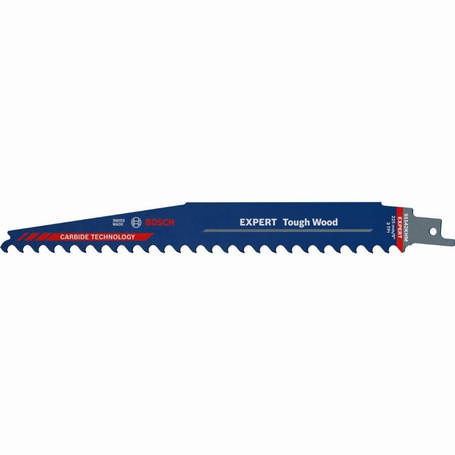 Bosch Professional - Lame de scie sabre carbure Expert 225 mm BOSCH pour bois S1142KHM - 10 pièces - 2608900405