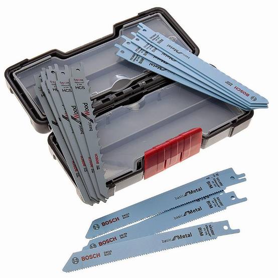 Bosch - Coffret de lames pour scie sabre BOSCH - bois et métal - 15 pièces - 2607010901 - Image 1