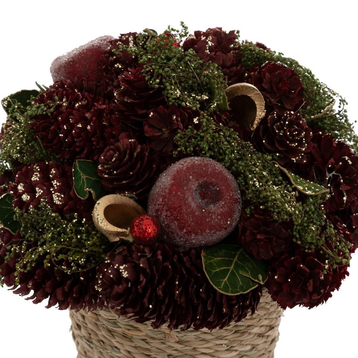 Feeric Christmas - Composition en pot pommes H. 19 cm - Feeric Lights & Christmas - Image 2