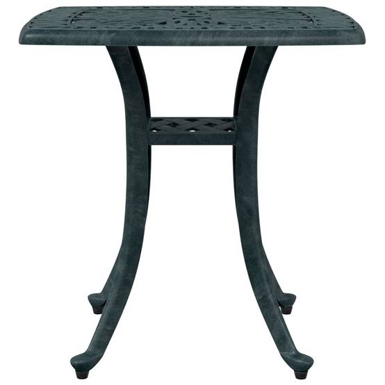 Table de jardin aluminium coulé vert 53 x 53 x 53 cm, Poids :4.55kg - PANGIVO - Image 5