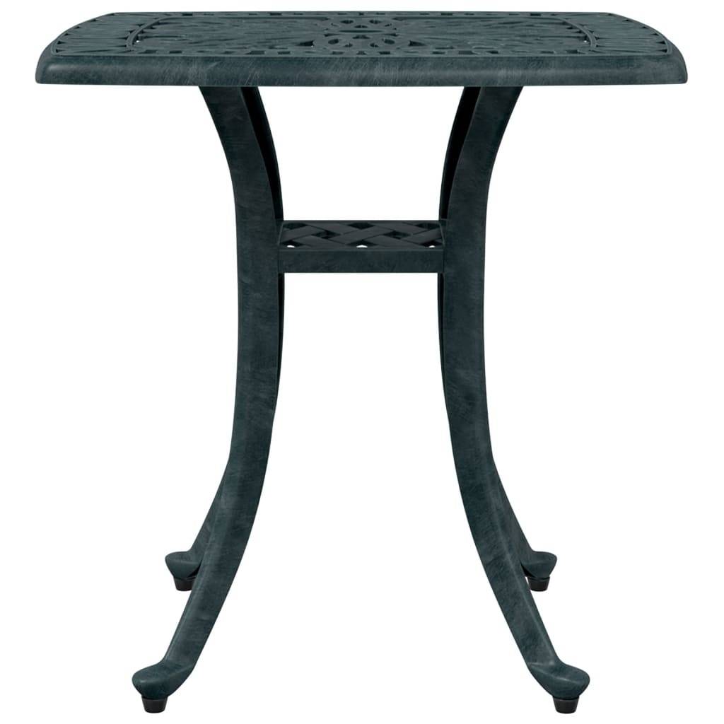 Table de jardin aluminium coulé vert 53 x 53 x 53 cm, Poids :4.55kg - PANGIVO - Image 5