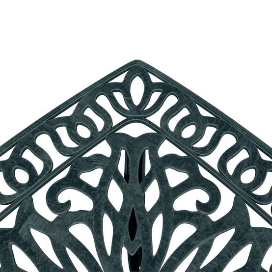 Table de jardin aluminium coulé vert 53 x 53 x 53 cm, Poids :4.55kg - PANGIVO - Image 9