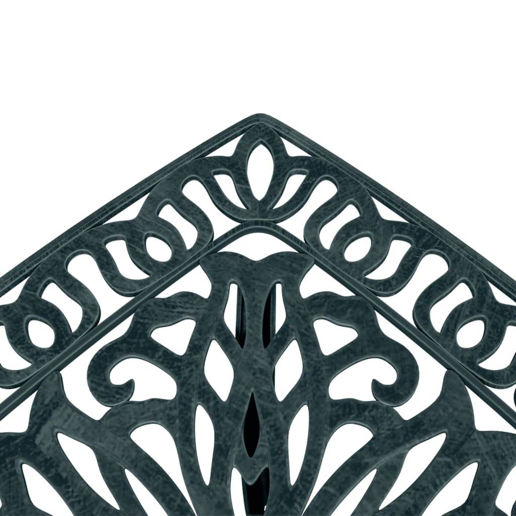 Table de jardin aluminium coulé vert 53 x 53 x 53 cm, Poids :4.55kg - PANGIVO - Image 9