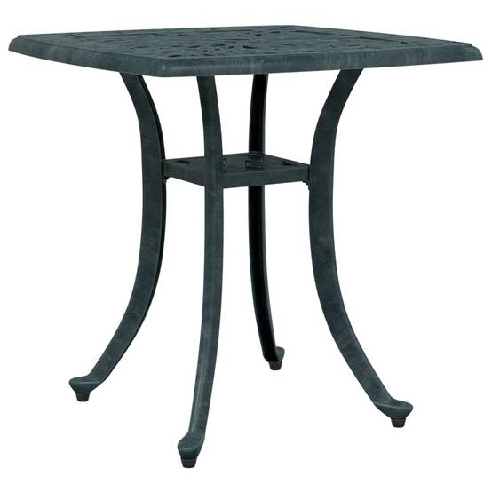 Table de jardin aluminium coulé vert 53 x 53 x 53 cm, Poids :4.55kg - PANGIVO - Image 2