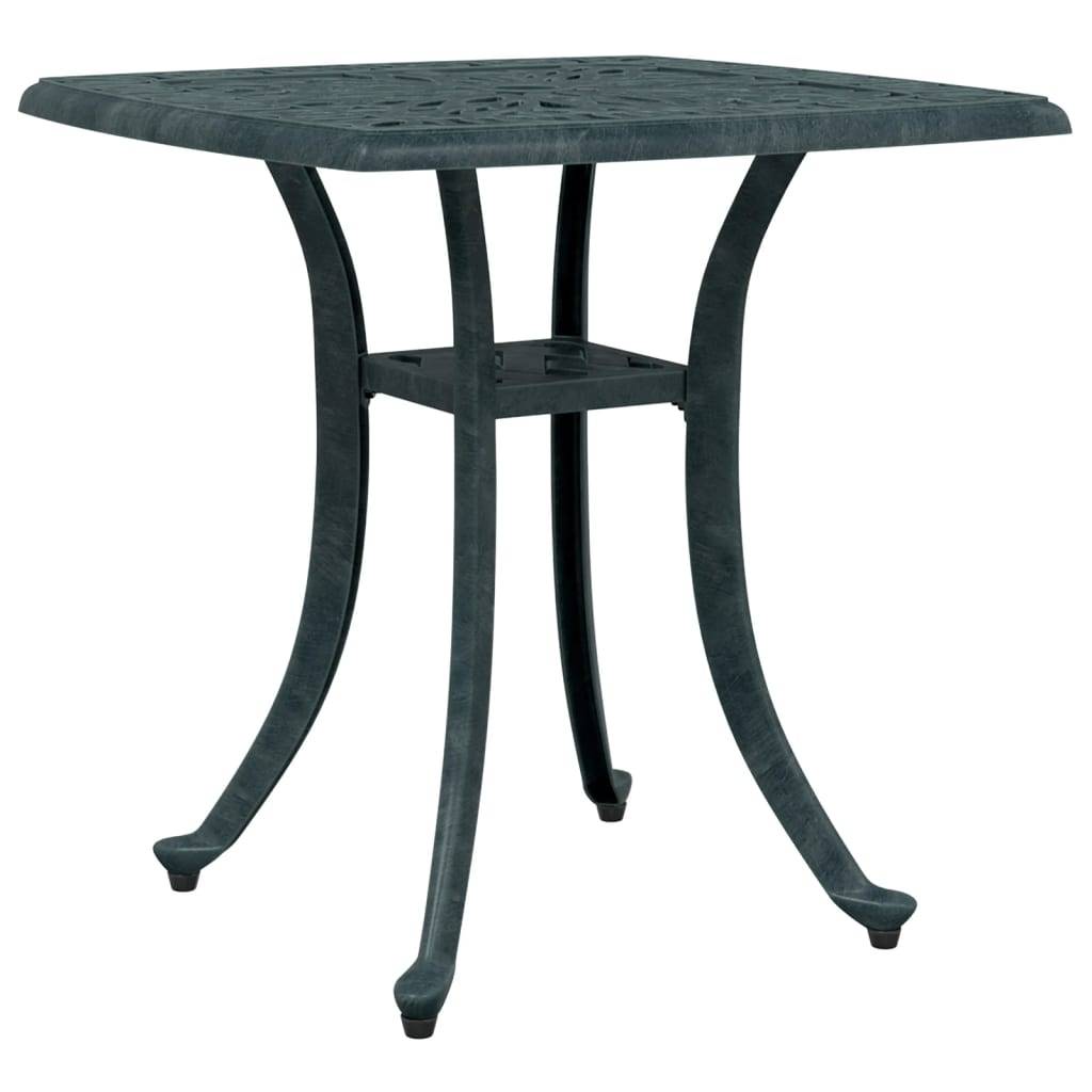 Table de jardin aluminium coulé vert 53 x 53 x 53 cm, Poids :4.55kg - PANGIVO - Image 2