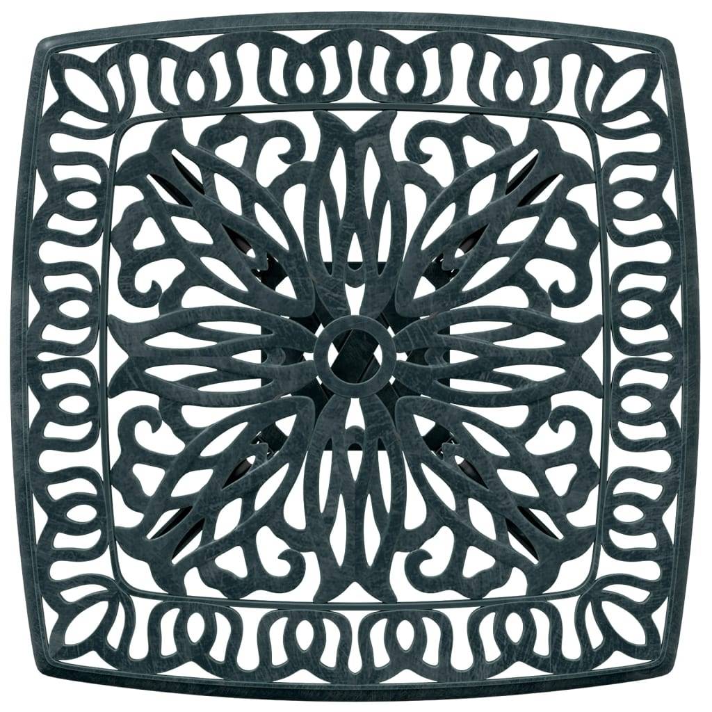 Table de jardin aluminium coulé vert 53 x 53 x 53 cm, Poids :4.55kg - PANGIVO - Image 8