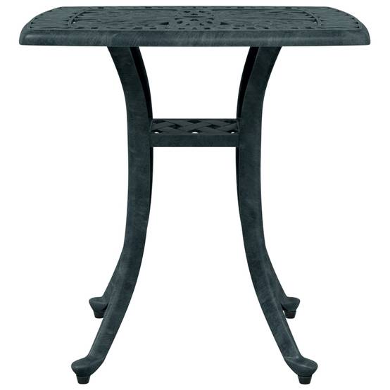 Table de jardin aluminium coulé vert 53 x 53 x 53 cm, Poids :4.55kg - PANGIVO - Image 6