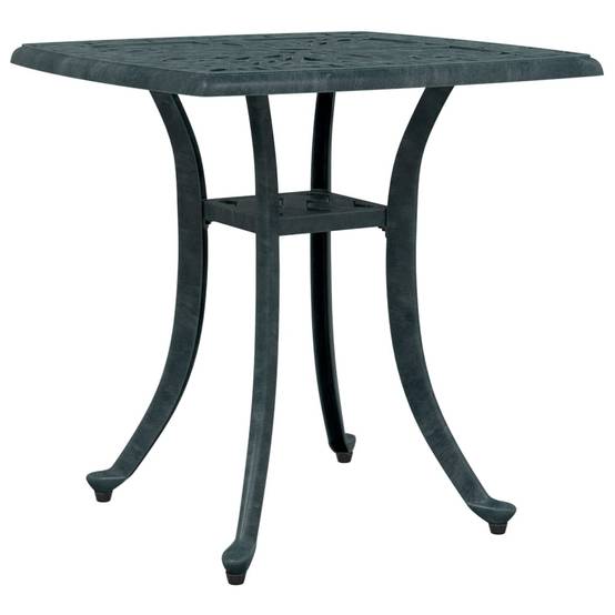 Table de jardin aluminium coulé vert 53 x 53 x 53 cm, Poids :4.55kg - PANGIVO - Image 7