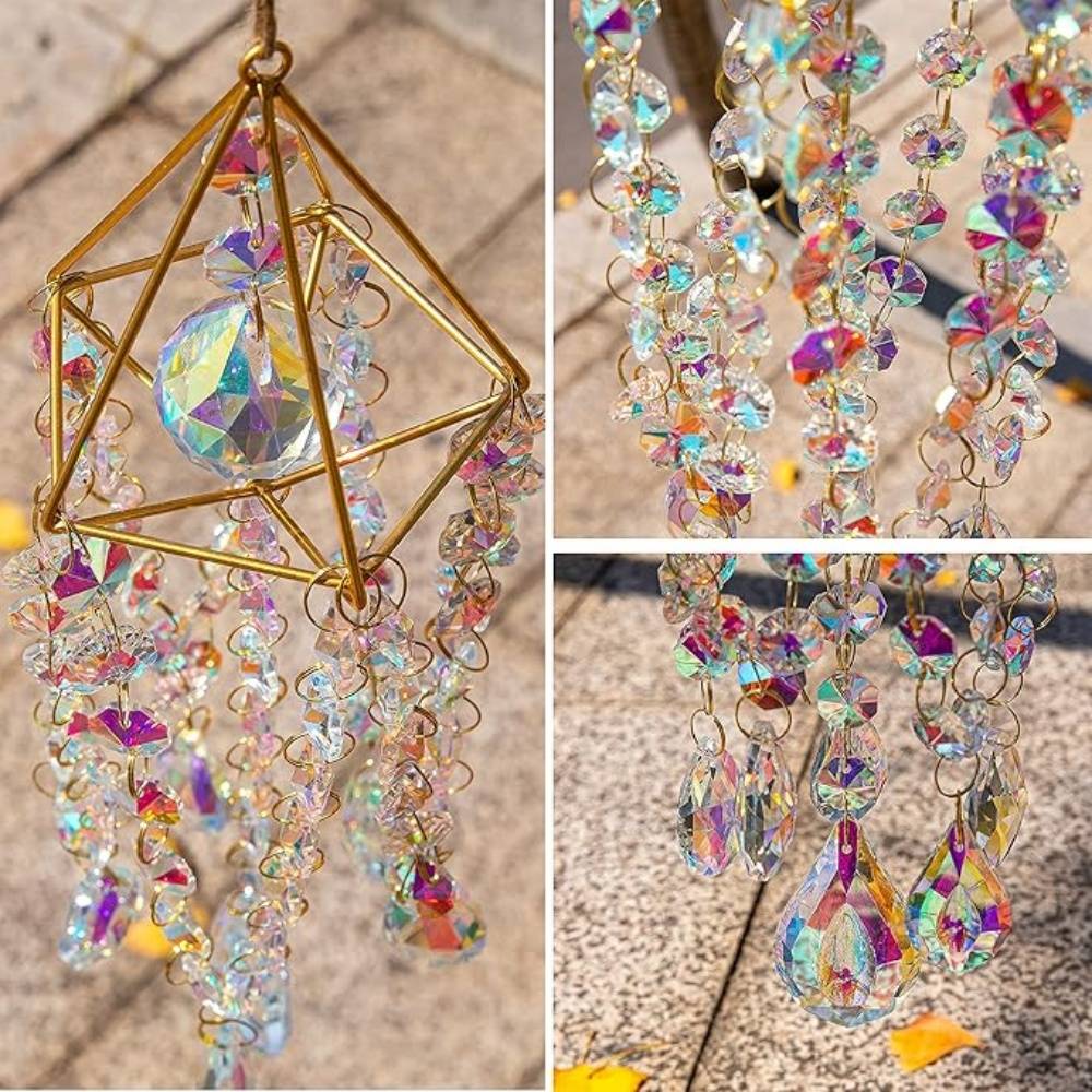 DtopbuyAge - Attrape - Soleil Cristal Placé Or Suspension - Image 4