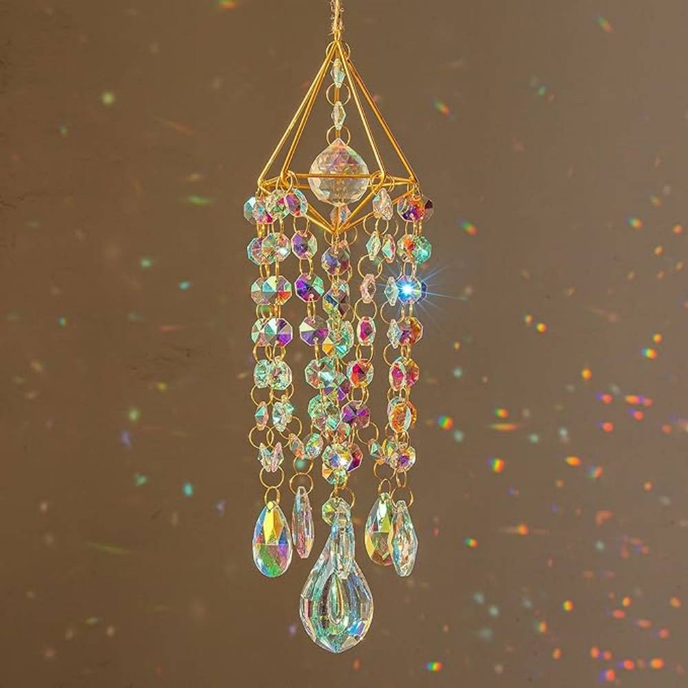DtopbuyAge - Attrape - Soleil Cristal Placé Or Suspension - Image 2