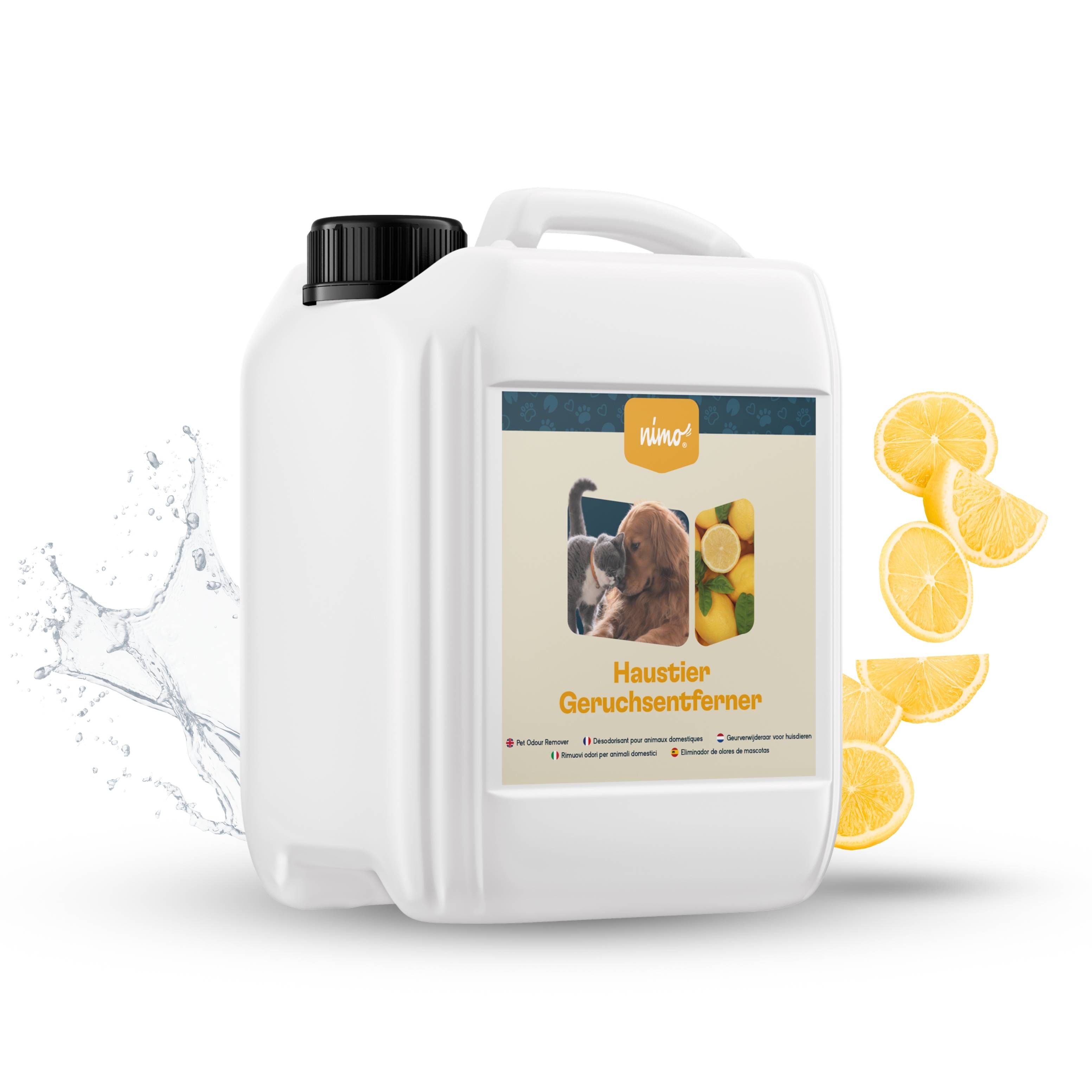 Éliminateur d'odeurs pour animaux – spray neutralisant contre les odeurs dans la maison (2,5 l) | nimo - Image 1