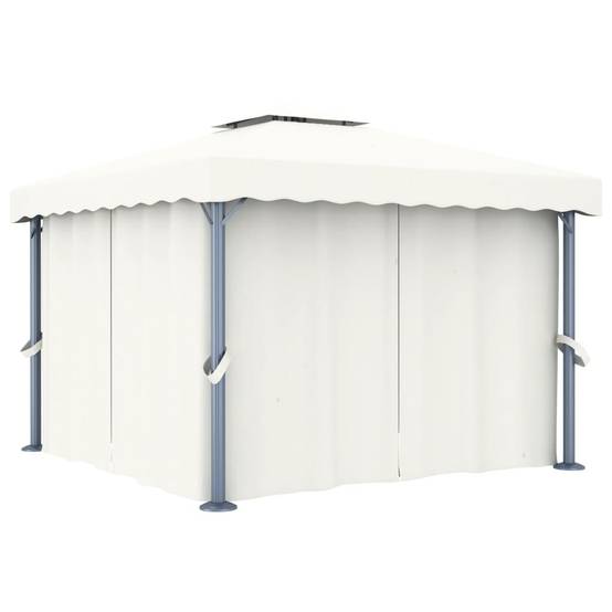 Tonnelle Aluminium Blanc Crème 3 x 3 x 2.65 m - PANGIVO - Image 1