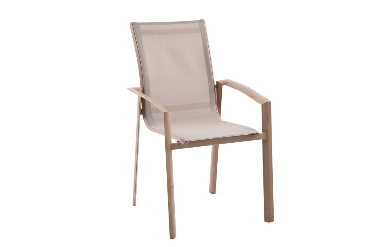 Hesperide - Fauteuil de jardin Axant beige lin/miel Hespéride - Image 1