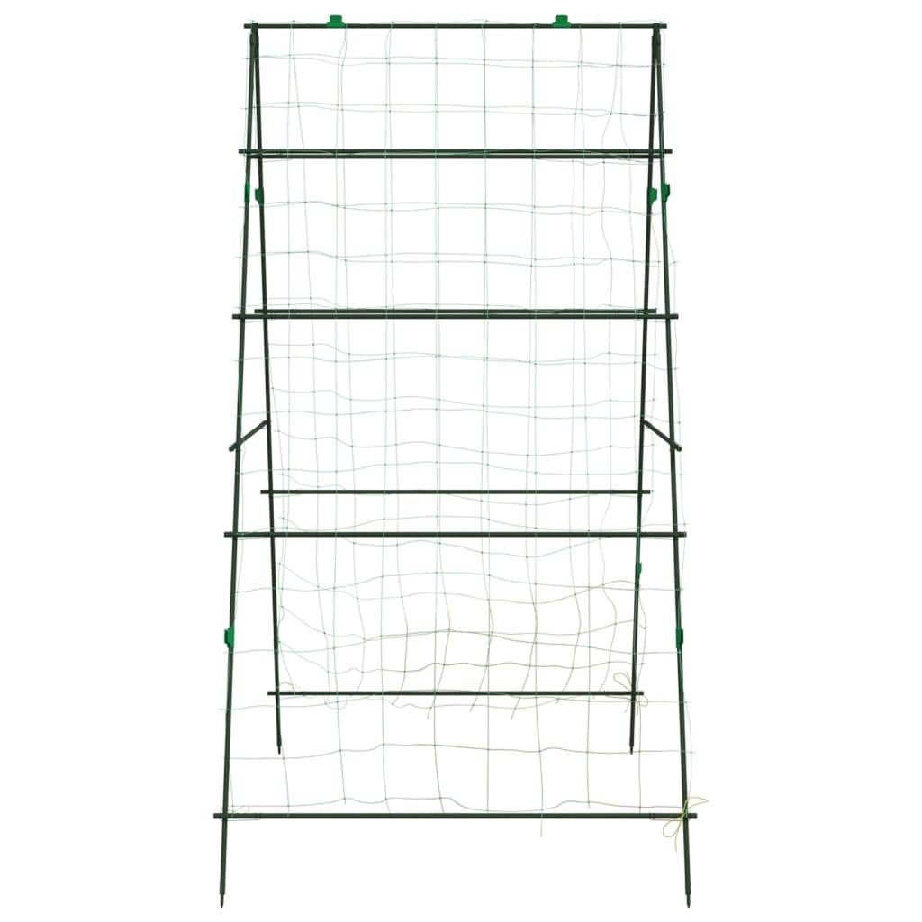 Grillage de jardin - Clôture à treillis - Treillis de jardin pour plantes grimpantes 3 pcs forme A acier - Image 6