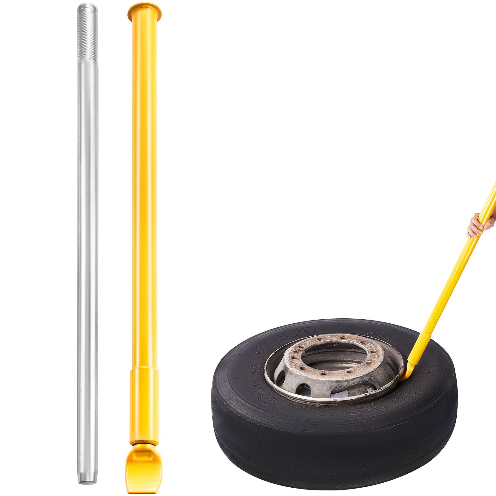VEVOR Démonte-pneu à marteau coulissant 117.5cm acier léger portable, pour décollement pneu sans dommage, atelier. - Image 1