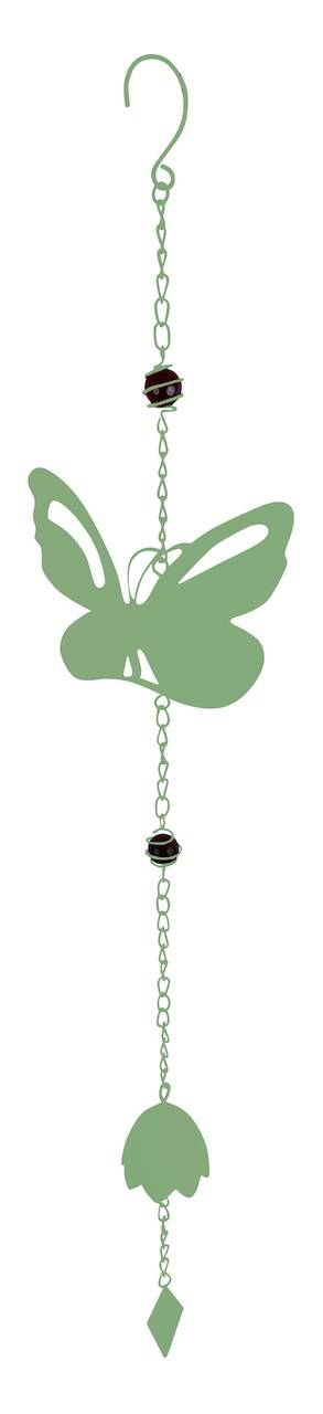 Louis Moulin - Carillon en forme papillon avec perles - vert pâle - Louis Moulin